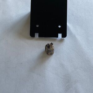 Retired Pandora Sterling silver kitten charm.